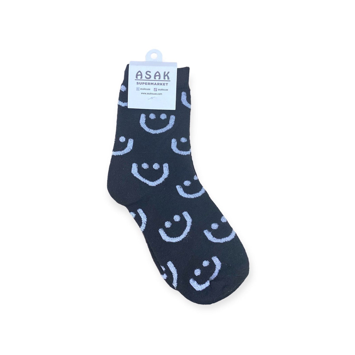 Black Smiley Socks