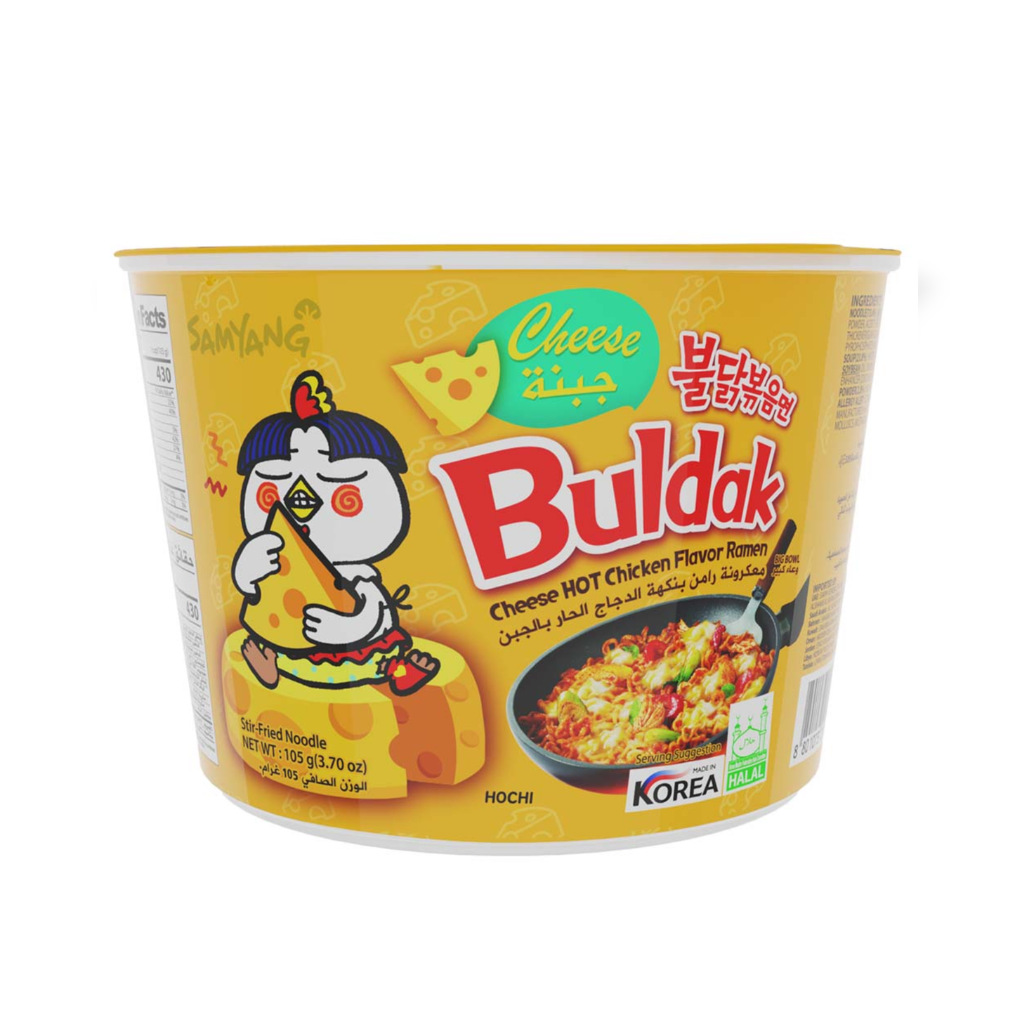 Samyang Buldak Hot Chicken Flavor Ramen Cheese Big Bowl 105g