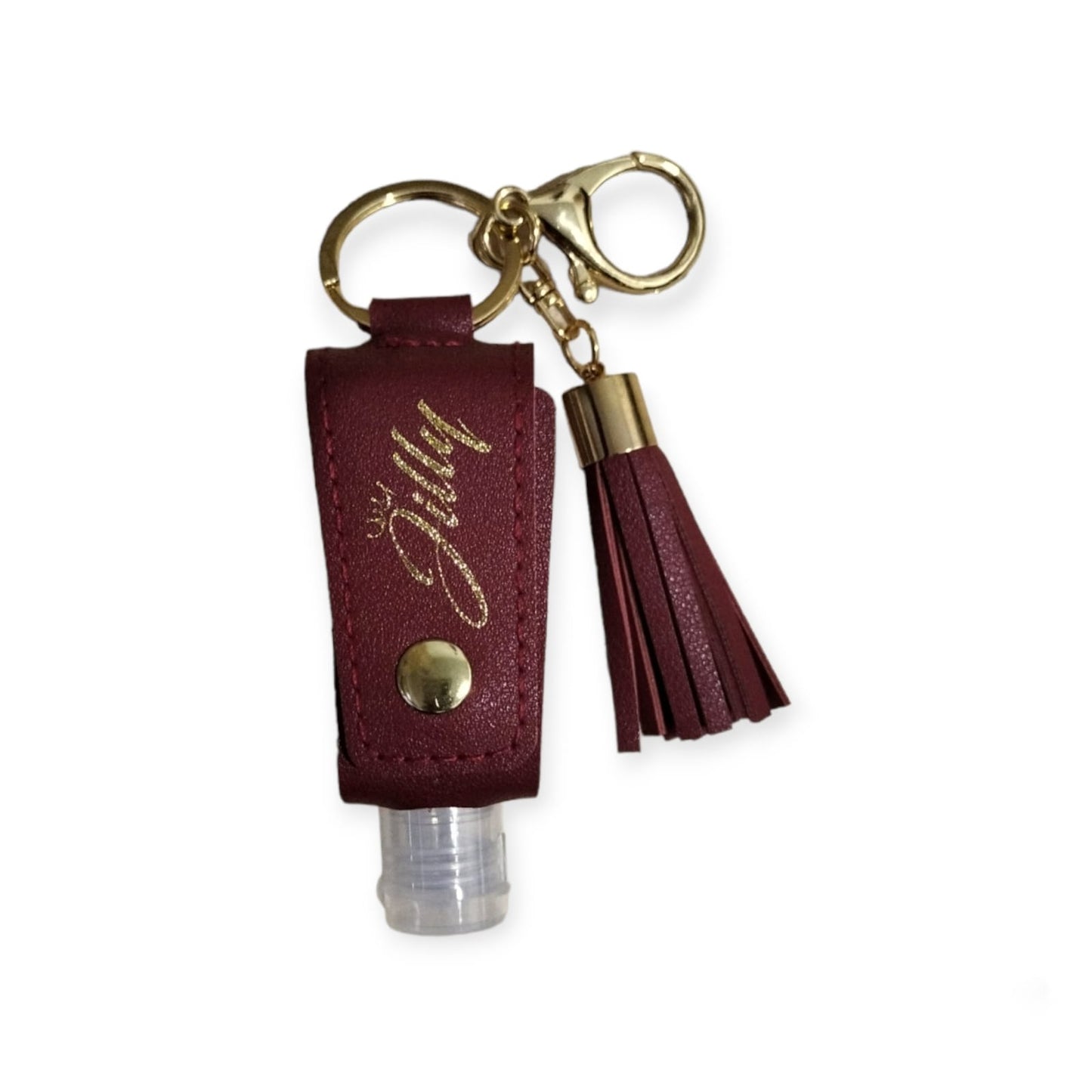 Sanitizer Keychain Bottle (Maroon)