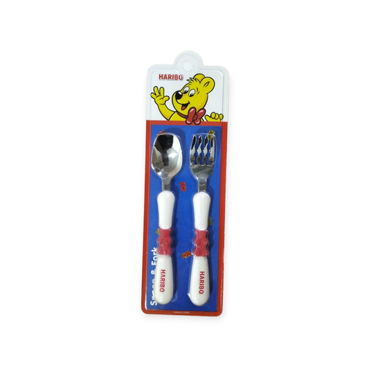 Haribo Red Spoon & Fork Set