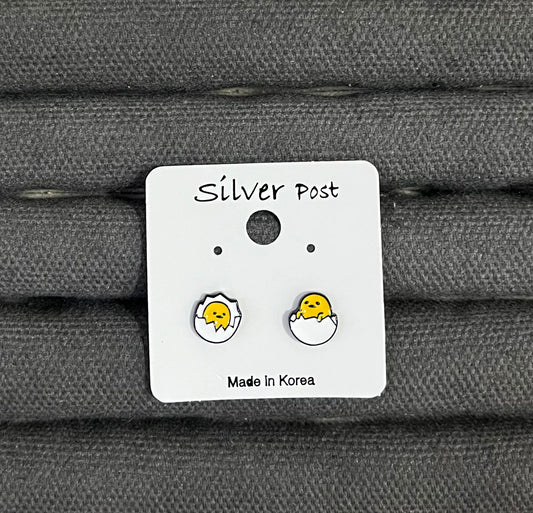 Gudetama Earrings 2