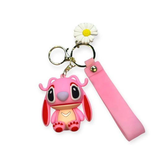 STITCH BP KEYRING- PINK
