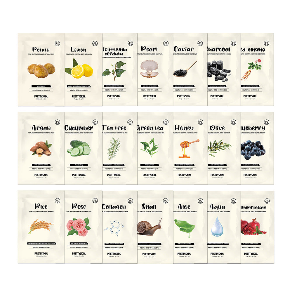 Total Solution Essential Sheet Mask - Cucumber 23g