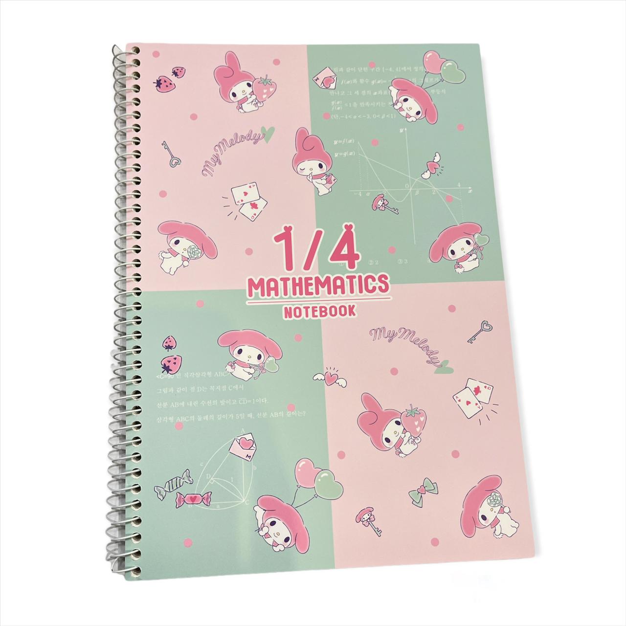 My Melody 4 Division Practice Notebook