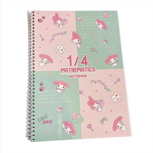 My Melody 4 Division Practice Notebook